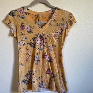 Yellow Floral Tee